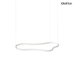 LED Design-Pendelleuchte WAVES-3 SP, IP20, 155.6 x 87cm, 64W 3000K 2290lm, CRi >90, schaltbar, wei / opal