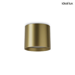 LED Deckenleuchte SPIKE 10cm, 10W, 3000K, 1100lm, IP20, messing