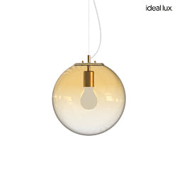 pendant luminaire MAPA CLEAR SP1 30cm 1 flame E27 IP20, amber 
