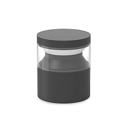 LED Sockelleuchte BOEING H15, IP65, 15cm /  13cm, 14W 3000K 320lm, CRi >90, schwarz