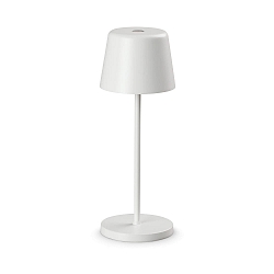 LED Akku-Tischleuchte CUTE, 2,5W, 2200/2700K, 190lm, IP65, Touch-Dim, wei