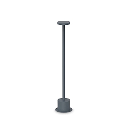 LED Pollerleuchte TOFFEE D080 H050, 8W, 3000K, 800lm, IP65, anthrazit