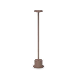 LED Pollerleuchte TOFFEE D080 H050, 8W, 3000K, 800lm, IP65, kaffee
