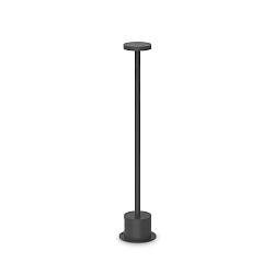 LED Pollerleuchte TOFFEE D080 H050, 8W, 3000K, 800lm, IP65, schwarz