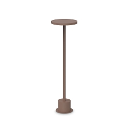 LED Pollerleuchte TOFFEE D160 H050, 11W, 3000K, 1200lm, IP65, kaffee