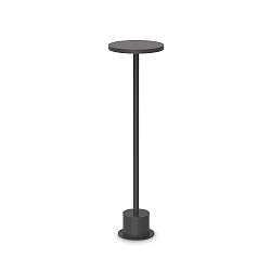 LED Pollerleuchte TOFFEE D160 H050, 11W, 3000K, 1200lm, IP65, schwarz