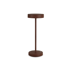 battery table lamp TOFFEE IP54, coffee brown dimmable