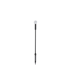 LED Erdspieleuchte TWIGGY SPHERE H65, 1,5W, 3000K, 130lm, IP65, schwarz