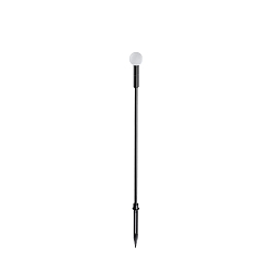 LED Erdspieleuchte TWIGGY SPHERE H90, 1,5W, 3000K, 130lm, IP65, schwarz