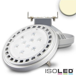 AR111 G53 Spot with lens, 12V AC / DC, 11W 3000K 900lm 4204cd 30, not dimmable, grey