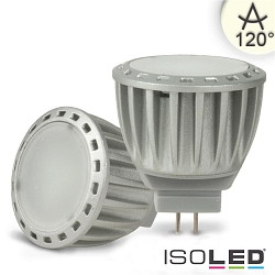 Pin based LED reflector lamp MR11 diffuse, 12V AC / DC, G4, 4W 4000K 200lm 120, dimmable