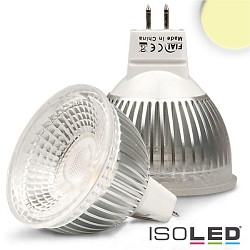 LED spot GLASS-COB MR16 prismatic, 12V AC / DC, GU5.3, 6W 2700K 470lm 70, dimmable