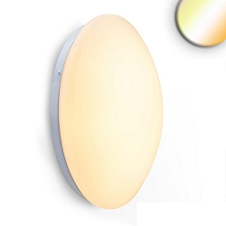 LED Decken-/Wandleuchte, IP40,  34cm, 18W, ColorSwitch 2700K|3000K|4000K, 1240lm 120, opal