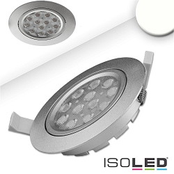 Lumire encastre pivotant, dimmable IP40, argent gradable 16W 1120lm 4200K 72 72 CRI 80-89