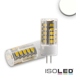 Pin based LED lamp 33SMD, 12V AC / DC, G4, 3.5W 4200K 330lm 270, not dimmable, white / clear