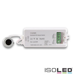 Wipe switch with sensor head, silver, wiping distance <6cm, 230V, 500VA