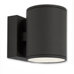Outdoor wall luminaire Up&Down, IP54, round, 1x / 2x GX53, excl. lamps, aluminium / glass, anthracite