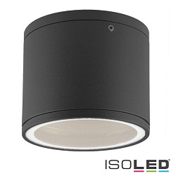 Outdoor surface mount-downlight IP54 for GX53 lamps (excl.),  10.8cm / height 9.2cm, aluminium / glass, anthracite