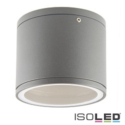 Luminaire de surface GX53 IP54, argent gradable