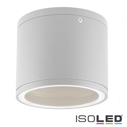 Outdoor surface mount-downlight IP54 for GX53 lamps (excl.),  10.8cm / height 9.2cm, aluminium / glass, white