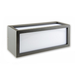 Luminaire mural BOX-II E27 IP54, anthrazit gradable