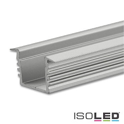 LED recessed / surface mount profile DIVE12, aluminium, 200cm, anodized aluminium