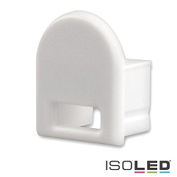 Zubehr fr SURF12 BORDERLESS mit COVER5 - Endkappe (1 Stk.), PVC, EC14, grau, mit Kabeldurchfhrung