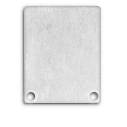 Zubehr fr Profil SURF / DIVE24 FLAT mit COVER12 - Endkappe EC45 Alu (2 Stk.), bndig, inkl. Schrauben