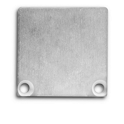 Zubehr fr Profil SURF24 / DIVE24 FLAT mit COVER10 - Endkappe EC47 Alu (2 Stk.), hoch, inkl. Schrauben