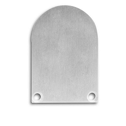 Zubehr fr Profil SURF / DIVE24 FLAT mit COVER13 - Endkappe EC50 Alu (2 Stk.), hoch, inkl. Schrauben