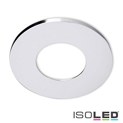 Aluminium cover for recessed spot Sys-68, round, chrome