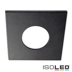 Cover Aluminium ECKIG fr Einbaustrahler Sys-68, Schwarz matt