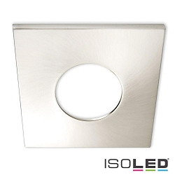 Cover Aluminium ECKIG fr Einbaustrahler Sys-68, Nickel gebrstet