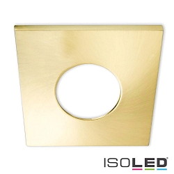 Cover Aluminium ECKIG fr Einbaustrahler Sys-68, Gold gebrstet