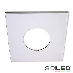 Aluminium cover for recessed spot Sys-68, angular, chrome