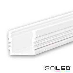 LED surface mount profile SURF12, aluminium, 200cm, white RAL 9010