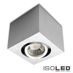 Plafoniera girevole IP20, Alluminio spazzolato dimmerabile