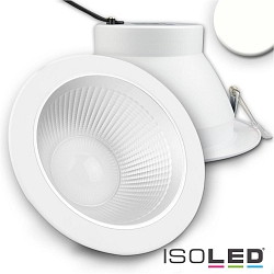 LED downlight REFLECTOR, UGR<19, suitable for offices, IP52,  23.4cm, CRI >95, white, 30W 4000K 2550lm 60