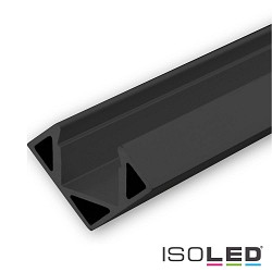 LED Eckprofil CORNER11, Aluminium, 200cm, 200cm, Schwarz RAL 9005