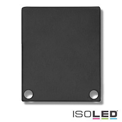 Accessory for SURF24 / DIVE24 FLAT with COVER11 - aluminium endcap EC44 (2 pc.), incl. screws, black RAL 9005