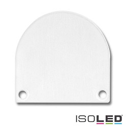Zubehr fr SURF24 / DIVE24 FLAT mit COVER13 - Aluminium-Endkappe EC46 (2 Stk.), inkl. Schrauben, Wei RAL 9010