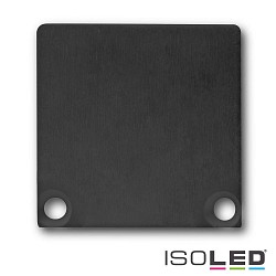 Accessory for SURF24 / DIVE24 with COVER10 - aluminium endcap EC47 (2 pc.), incl. screws, black RAL 9005