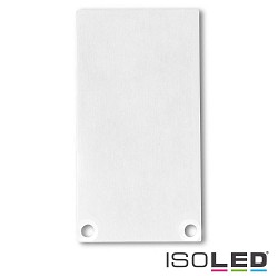 Accessory for SURF24 / DIVE24 with COVER12 - aluminium endcap EC49 (2 pc.), incl. screws, white RAL 9010