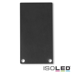 Accessory for SURF24 / DIVE24 with COVER12 - aluminium endcap EC49 (2 pc.), incl. screws, black RAL 9005