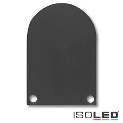 Zubehr fr SURF24 / DIVE24 mit COVER13 - Aluminium-Endkappe EC50 (2 Stk.), inkl. Schrauben, Schwarz RAL 9005
