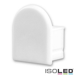 Zubehr fr Profil SURF12 BORDERLESS mit COVER5 - Endkappe (1 Stk.), PVC, EC13W, wei, geschlossen