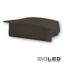 Accessory for profile DIVE12 FLAT - endcap (1 pc.), EC25B, black, closed