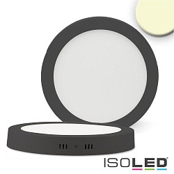 Plafoniera rotondo IP20, satinato, nero dimmerabile