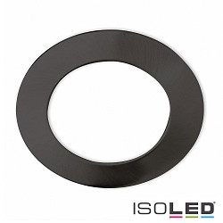 Cover Aluminium RUND fr Einbaustrahler Sys-90, Schwarz