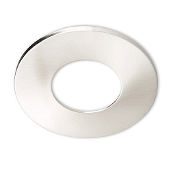 Round aluminium cover for recessed spot Sys-68, stainless steel design